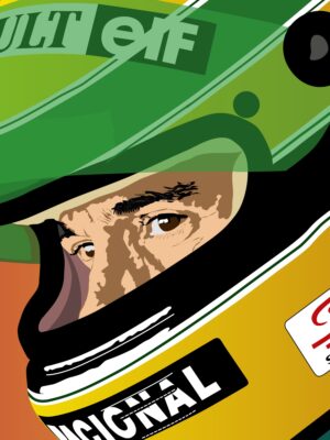 AYRTON SENNA CLOSE UP