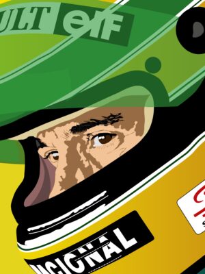 AYRTON SENNA CLOSE UP