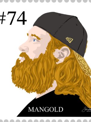 #74 NICK MANGOLD STAMP